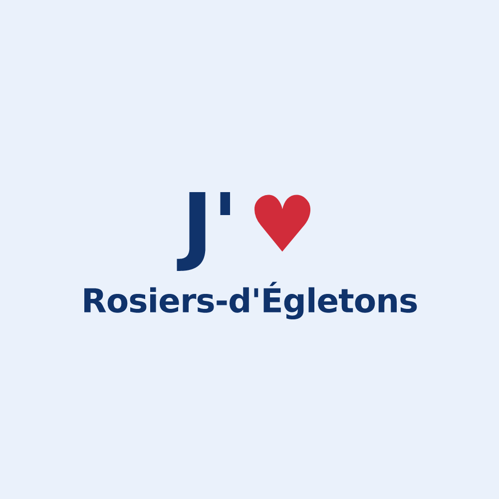 Sticker personnalisé Rosiers-d'Égletons — design J'aime Rosiers-d'Égletons