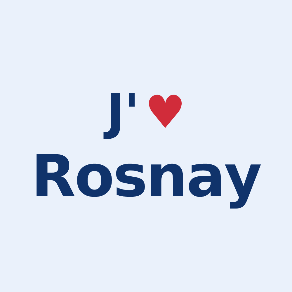 Sticker personnalisé Rosnay — design J'aime Rosnay