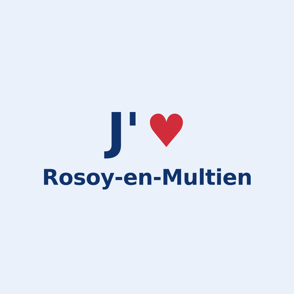 Sticker personnalisé Rosoy-en-Multien — design J'aime Rosoy-en-Multien