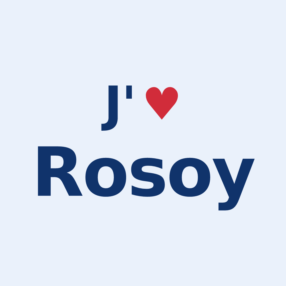 Sticker personnalisé Rosoy — design J'aime Rosoy