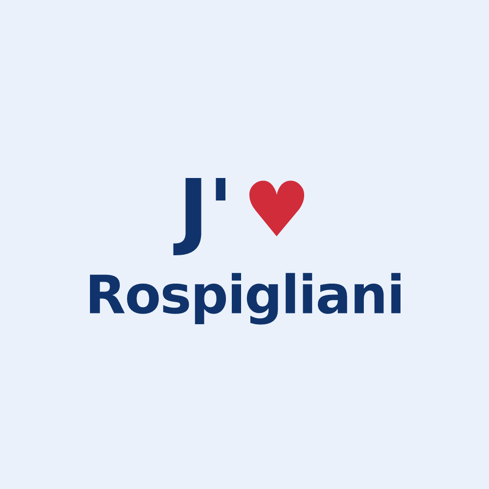 Sticker personnalisé Rospigliani — design J'aime Rospigliani