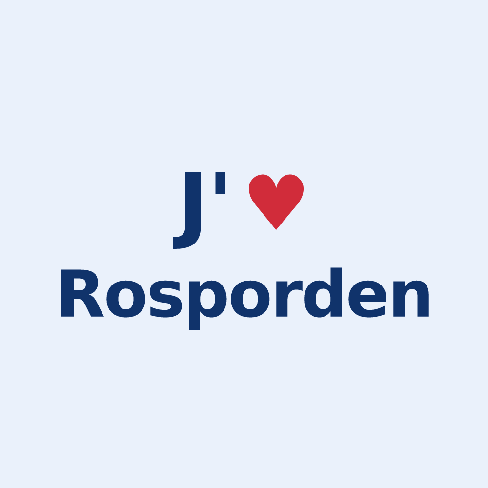 Sticker personnalisé Rosporden — design J'aime Rosporden