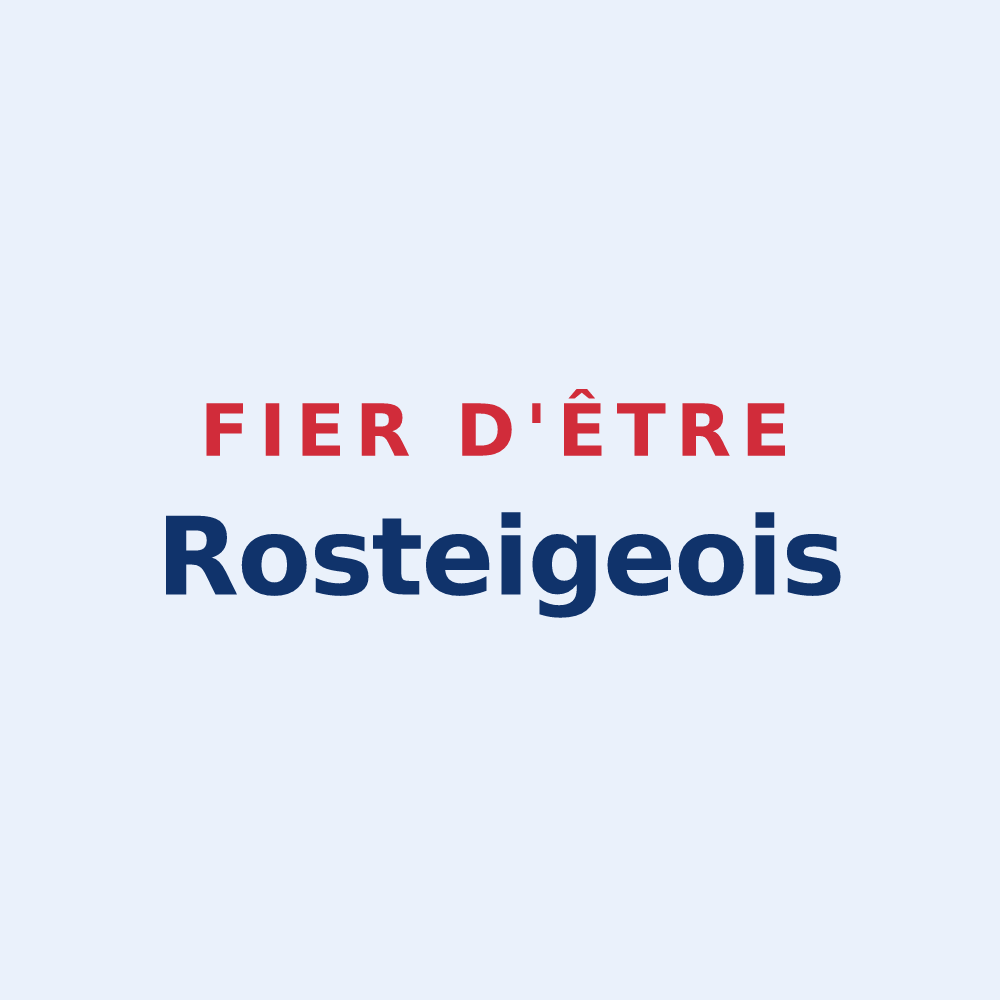 Sticker « Fier d'être Rosteigeois » — design pour Rosteig