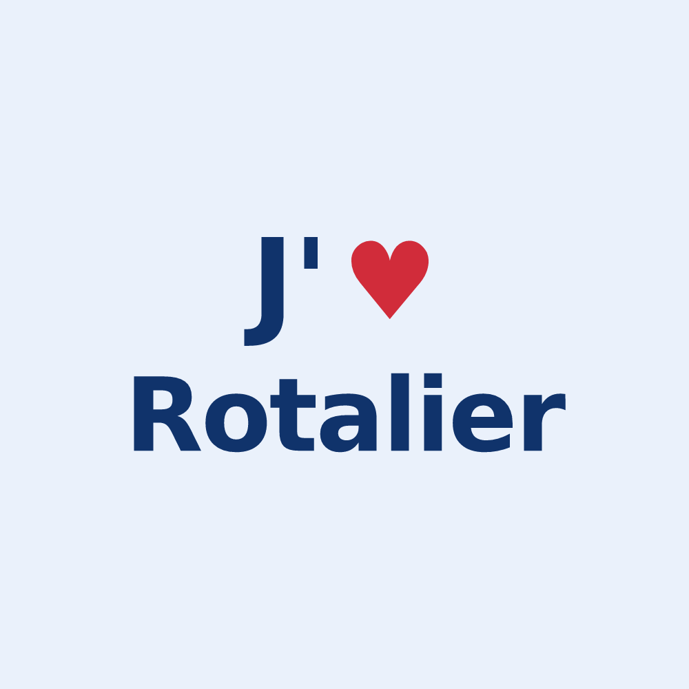 Sticker personnalisé Rotalier — design J'aime Rotalier