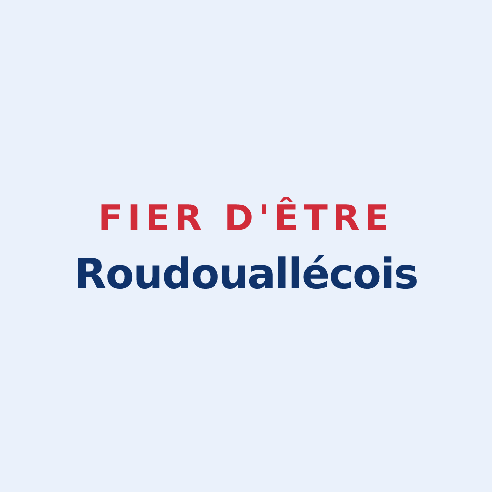 Sticker « Fier d'être Roudouallécois » — design pour Roudouallec