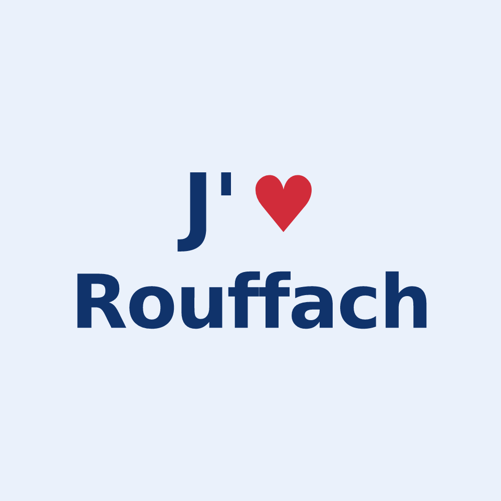 Sticker personnalisé Rouffach — design J'aime Rouffach