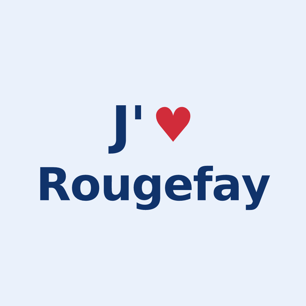 Sticker personnalisé Rougefay — design J'aime Rougefay