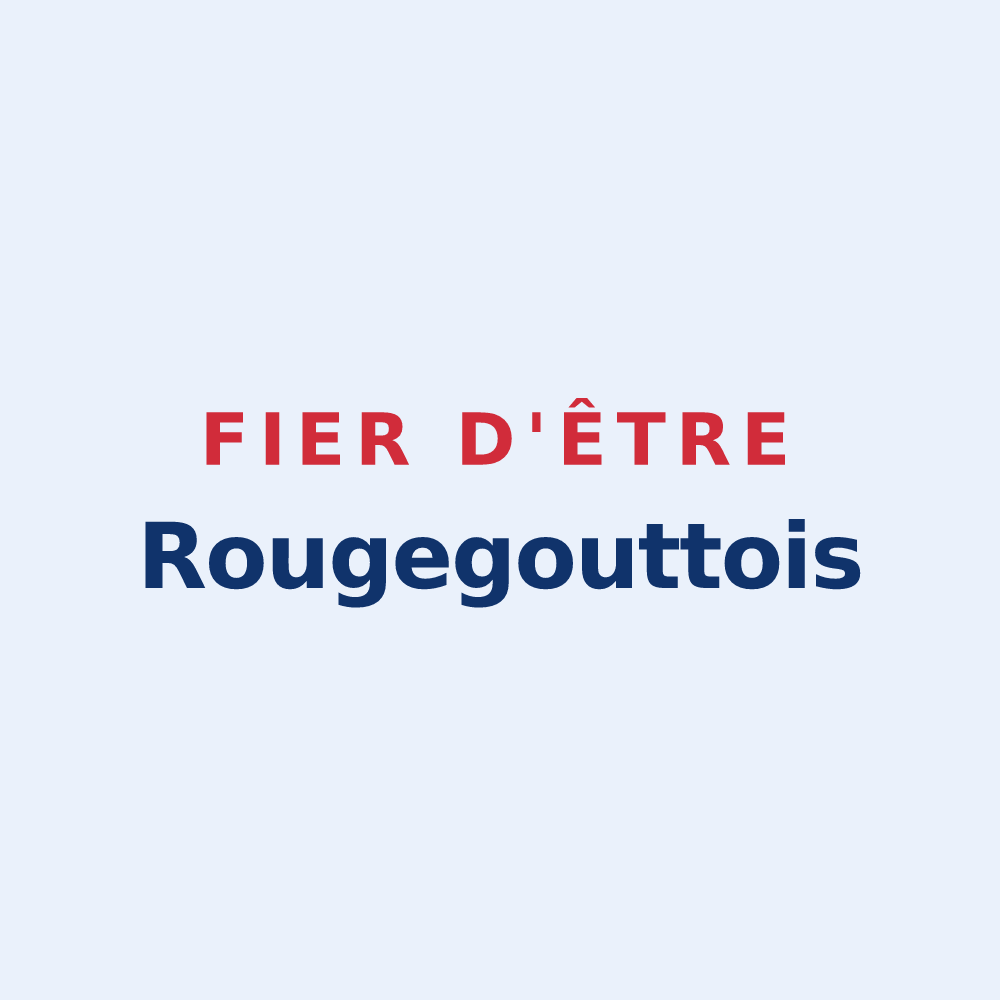 Sticker « Fier d'être Rougegouttois » — design pour Rougegoutte