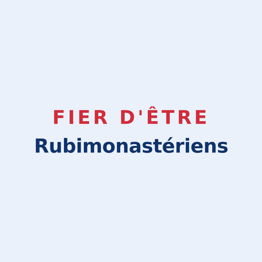 Sticker « Fier d'être Rubimonastériens » — design pour Rougemontier