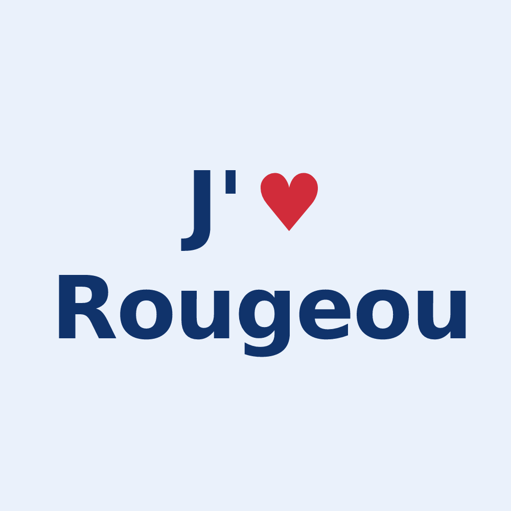 Sticker personnalisé Rougeou — design J'aime Rougeou