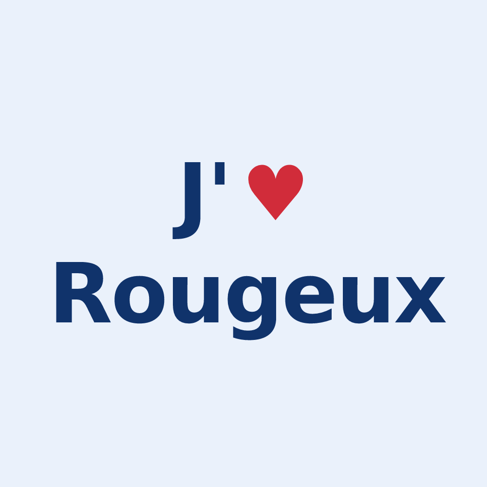 Sticker personnalisé Rougeux — design J'aime Rougeux