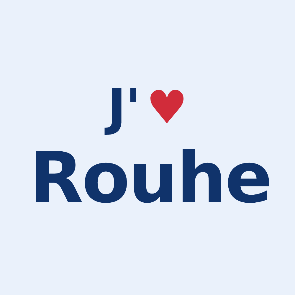 Sticker personnalisé Rouhe — design J'aime Rouhe