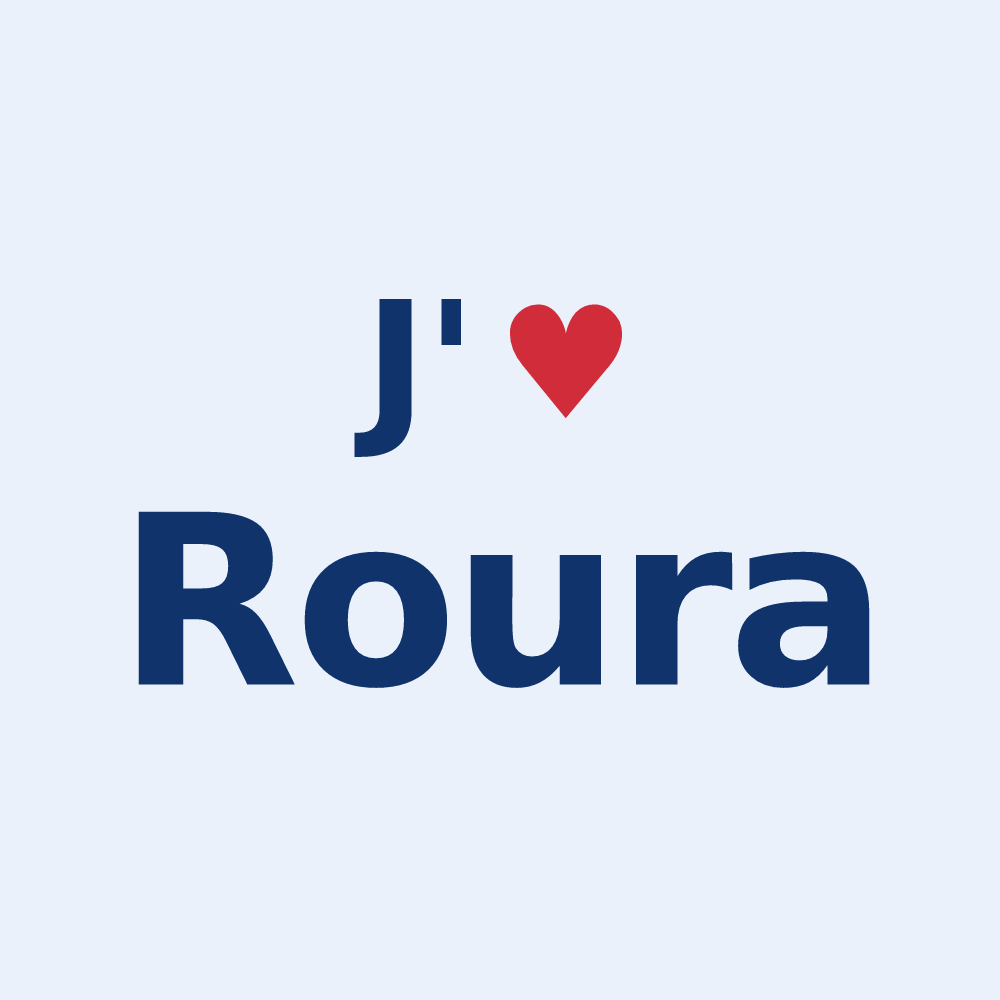 Sticker personnalisé Roura — design J'aime Roura