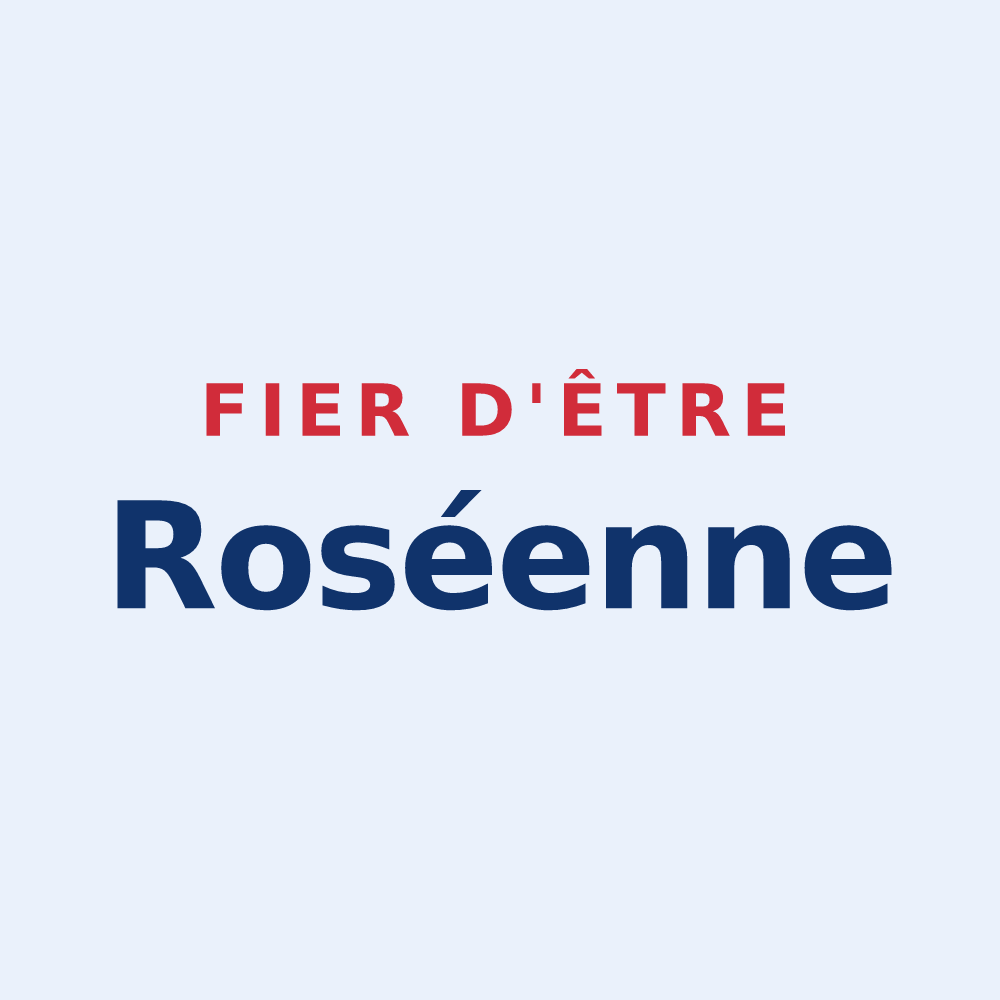 Sticker « Fier d'être Roséenne » — design pour Rousies