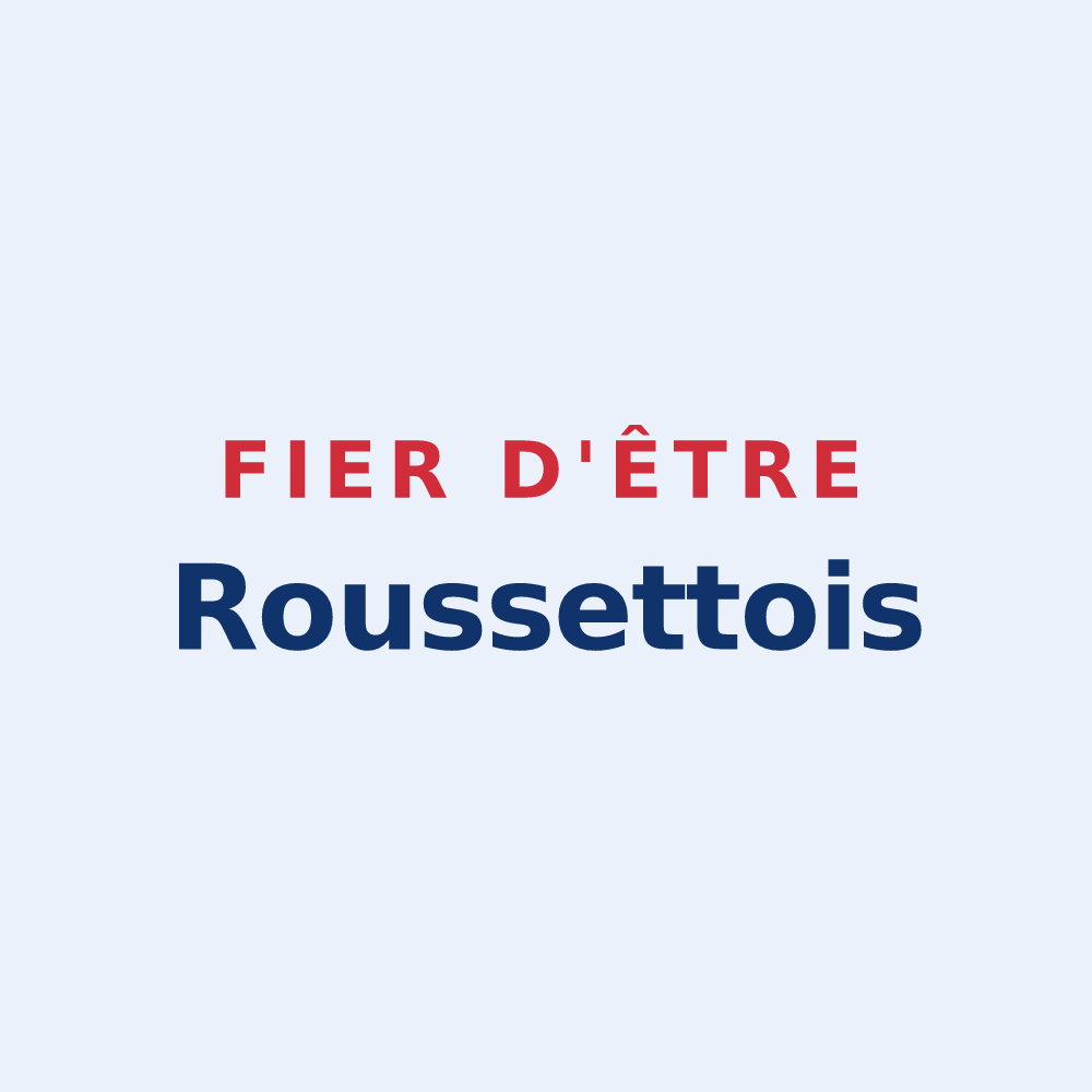Sticker « Fier d'être Roussettois » — design pour Rousset-les-Vignes