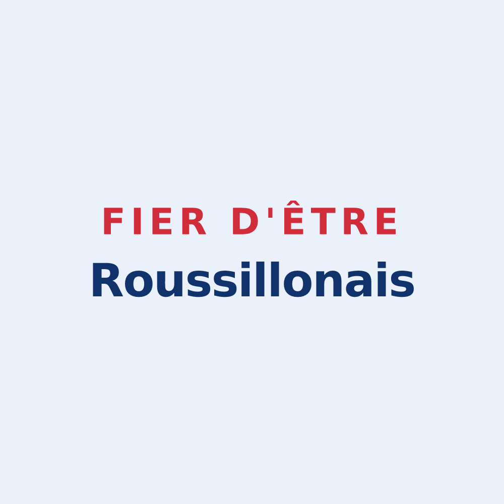 Sticker « Fier d'être Roussillonais » — design pour Roussillon