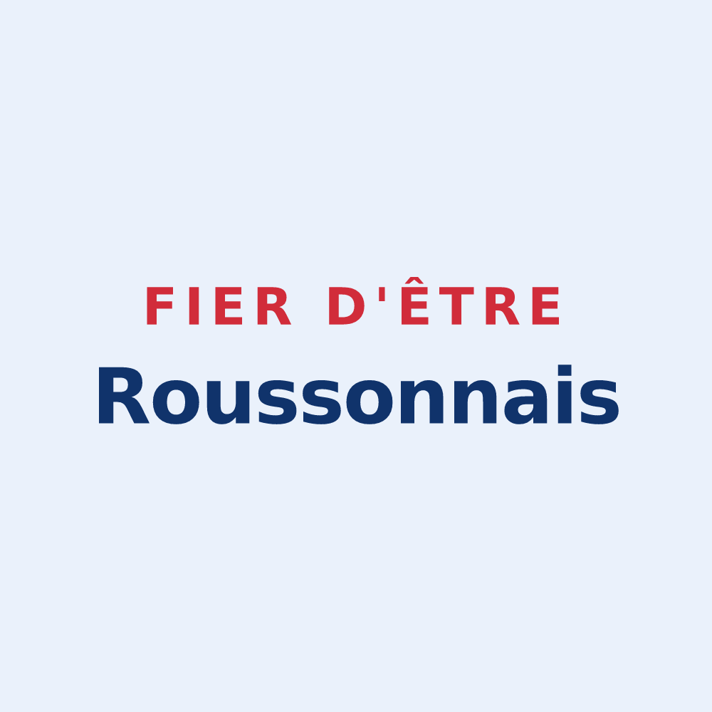 Sticker « Fier d'être Roussonnais » — design pour Rousson
