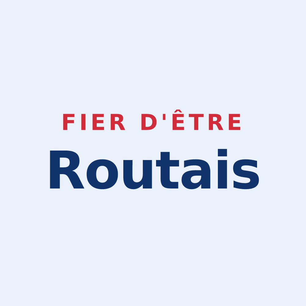 Sticker « Fier d'être Routais » — design pour Routes