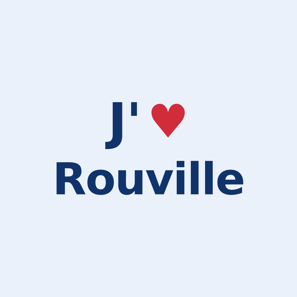 Sticker personnalisé Rouville — design J'aime Rouville