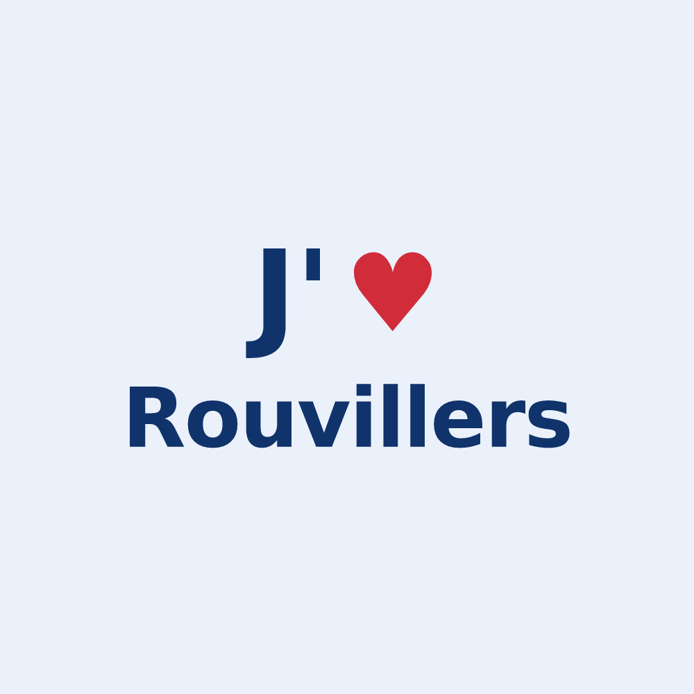 Sticker personnalisé Rouvillers — design J'aime Rouvillers