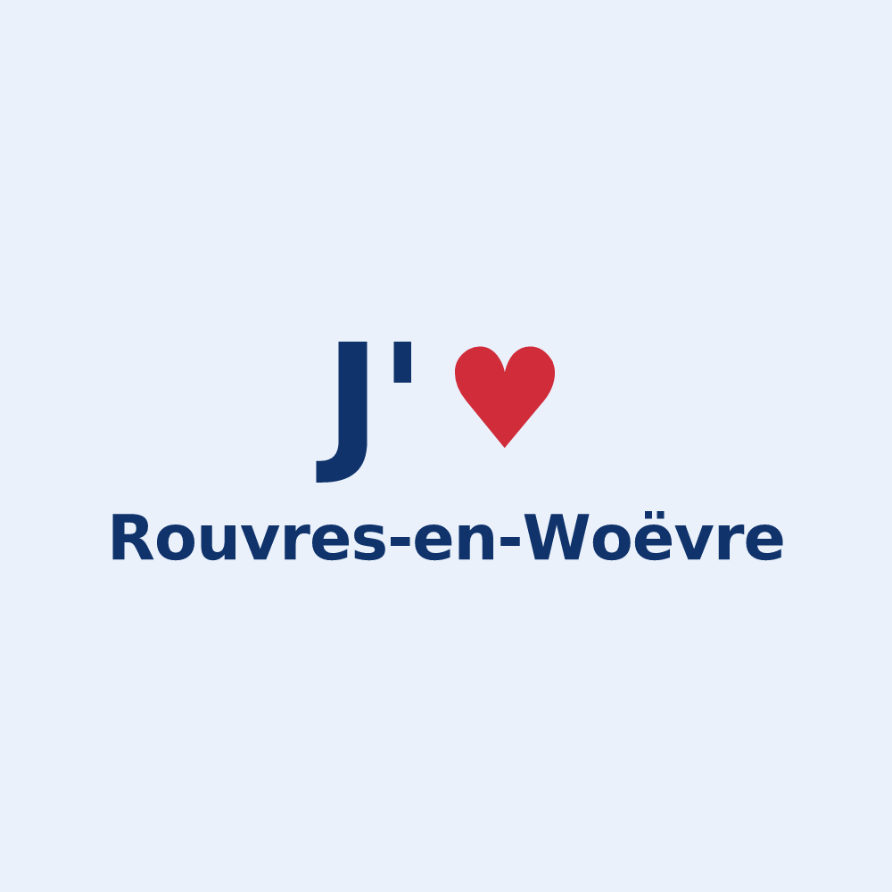 Sticker personnalisé Rouvres-en-Woëvre — design J'aime Rouvres-en-Woëvre