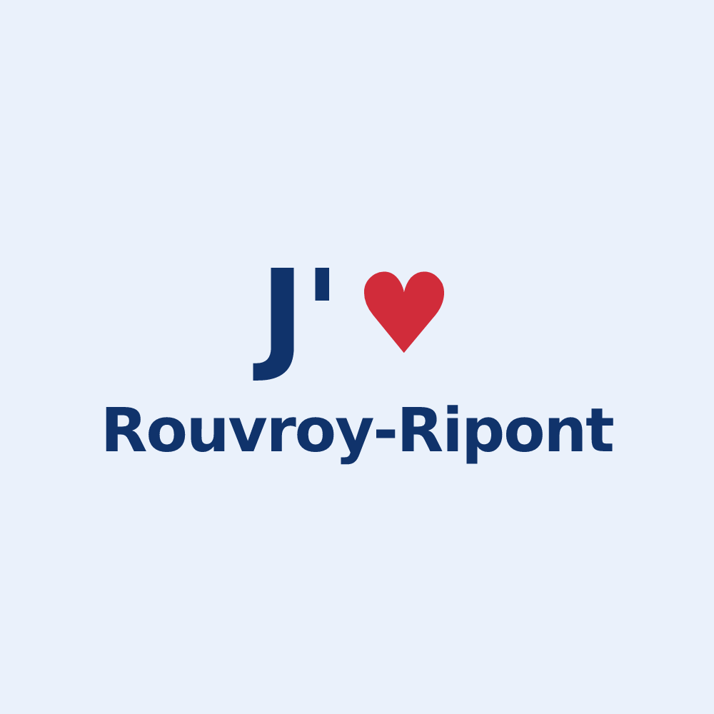 Sticker personnalisé Rouvroy-Ripont — design J'aime Rouvroy-Ripont