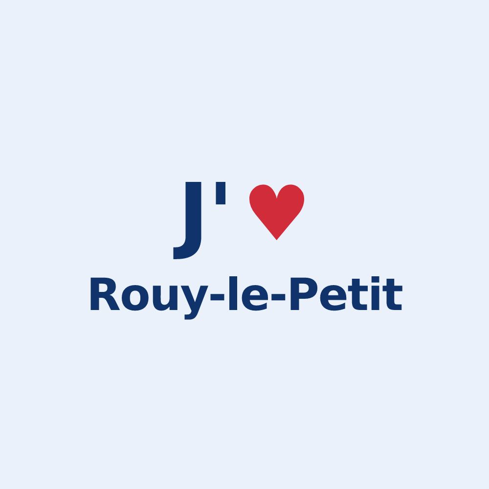 Sticker personnalisé Rouy-le-Petit — design J'aime Rouy-le-Petit