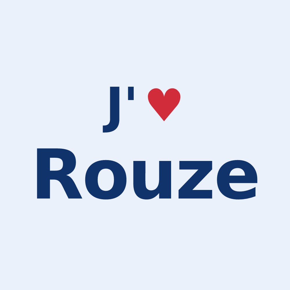 Sticker personnalisé Rouze — design J'aime Rouze