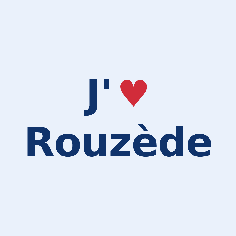 Sticker personnalisé Rouzède — design J'aime Rouzède