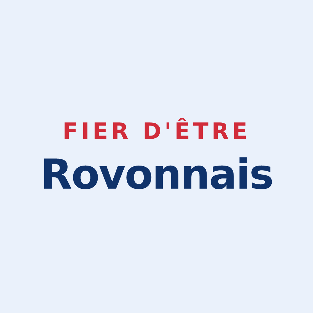 Sticker « Fier d'être Rovonnais » — design pour Rovon
