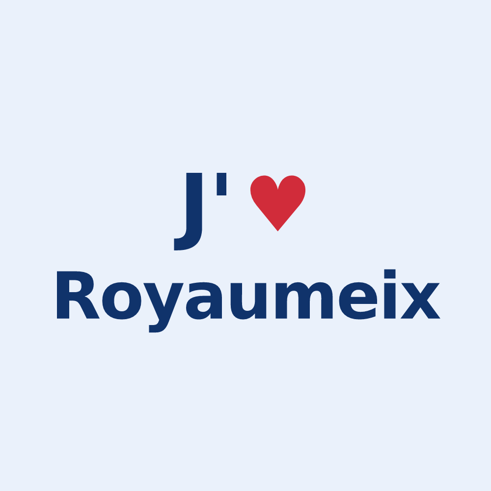 Sticker personnalisé Royaumeix — design J'aime Royaumeix