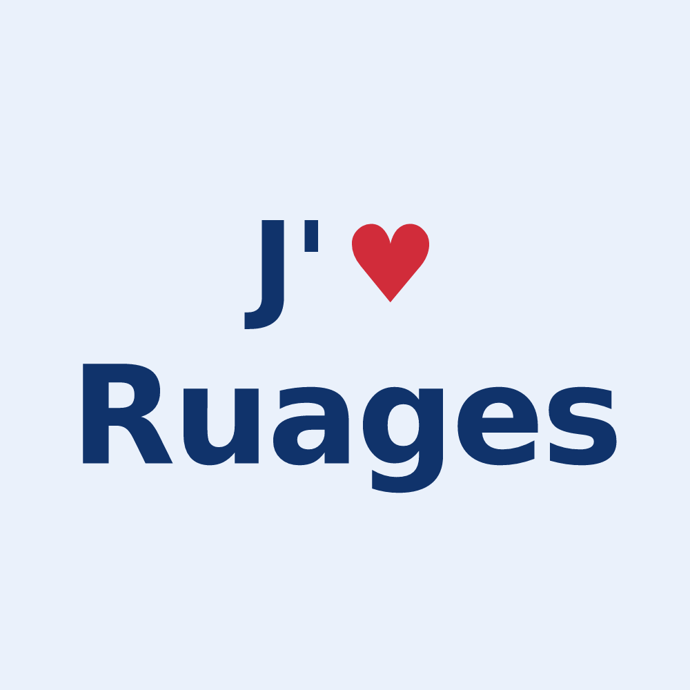 Sticker personnalisé Ruages — design J'aime Ruages