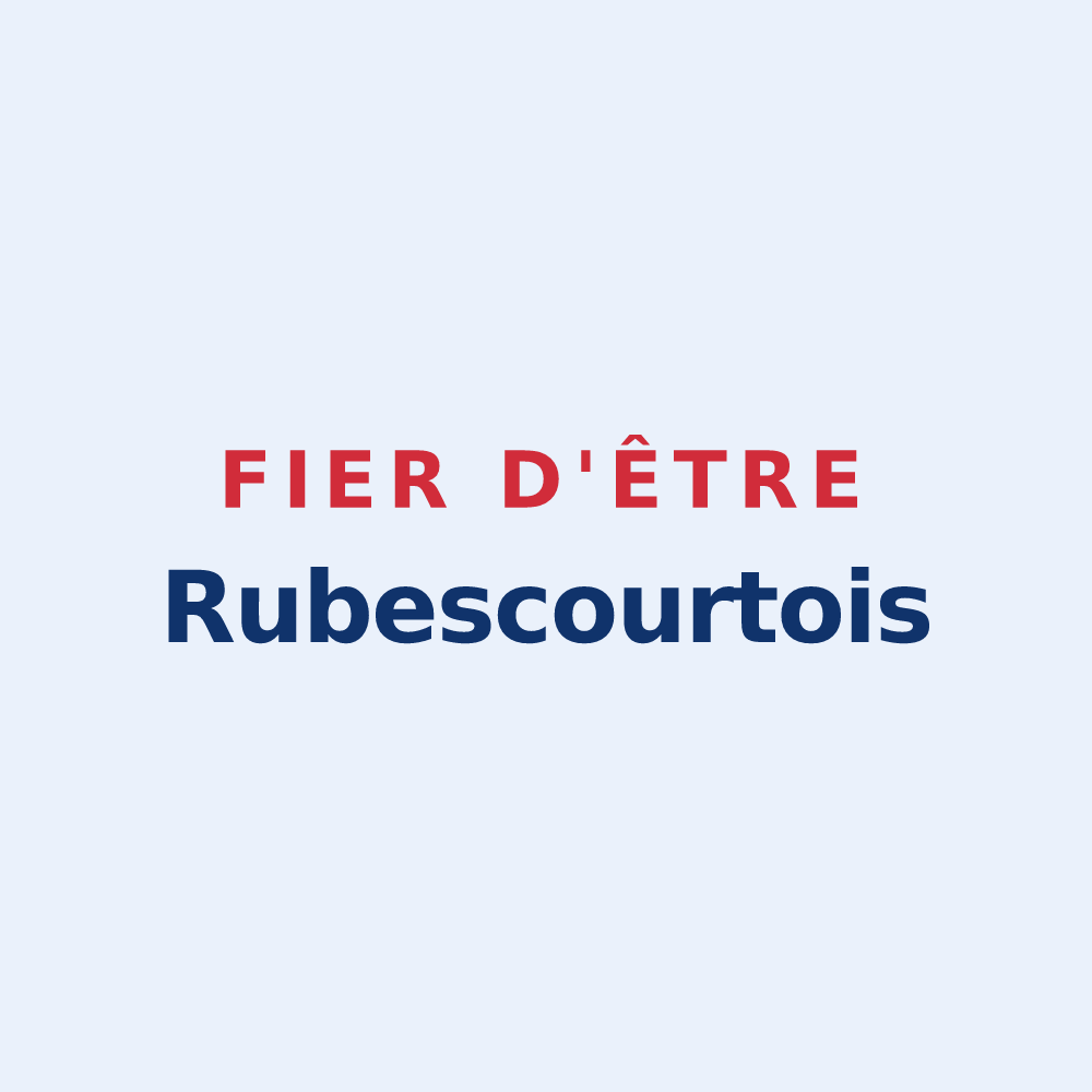 Sticker « Fier d'être Rubescourtois » — design pour Rubescourt