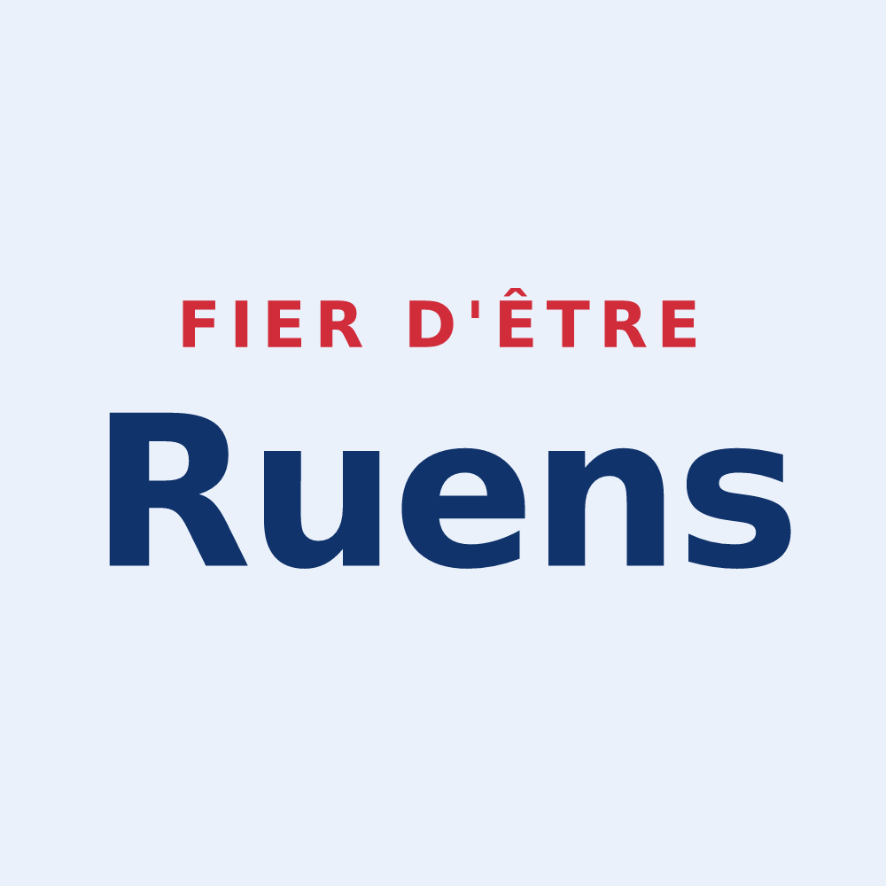 Sticker « Fier d'être Ruens » — design pour Rue