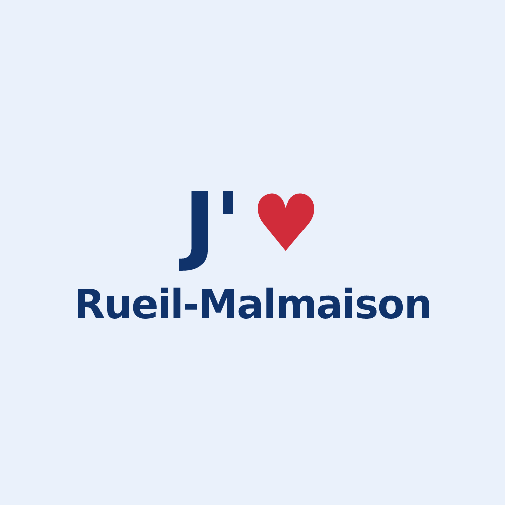 Sticker personnalisé Rueil-Malmaison — design J'aime Rueil-Malmaison