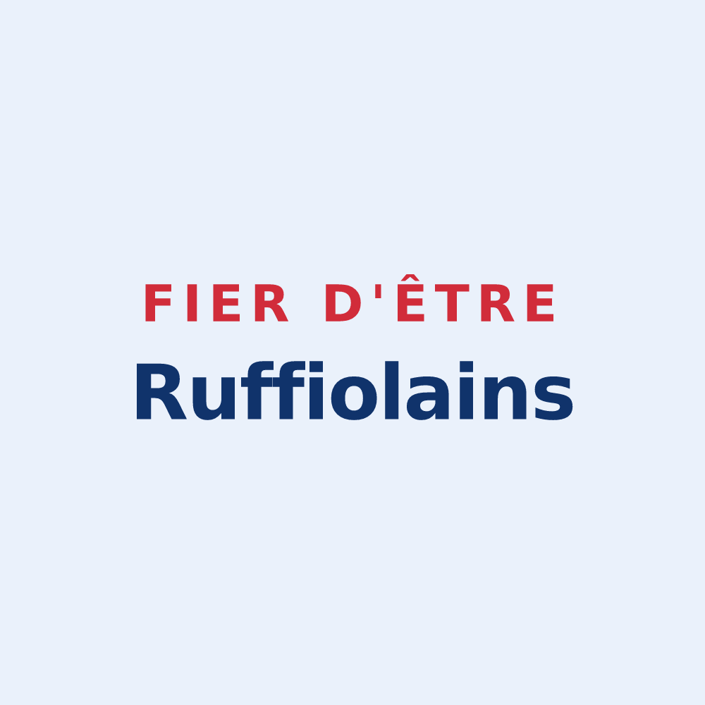 Sticker « Fier d'être Ruffiolains » — design pour Ruffieux