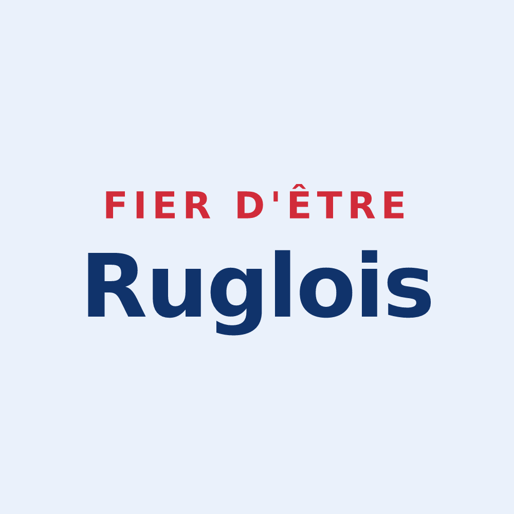 Sticker « Fier d'être Ruglois » — design pour Rugles
