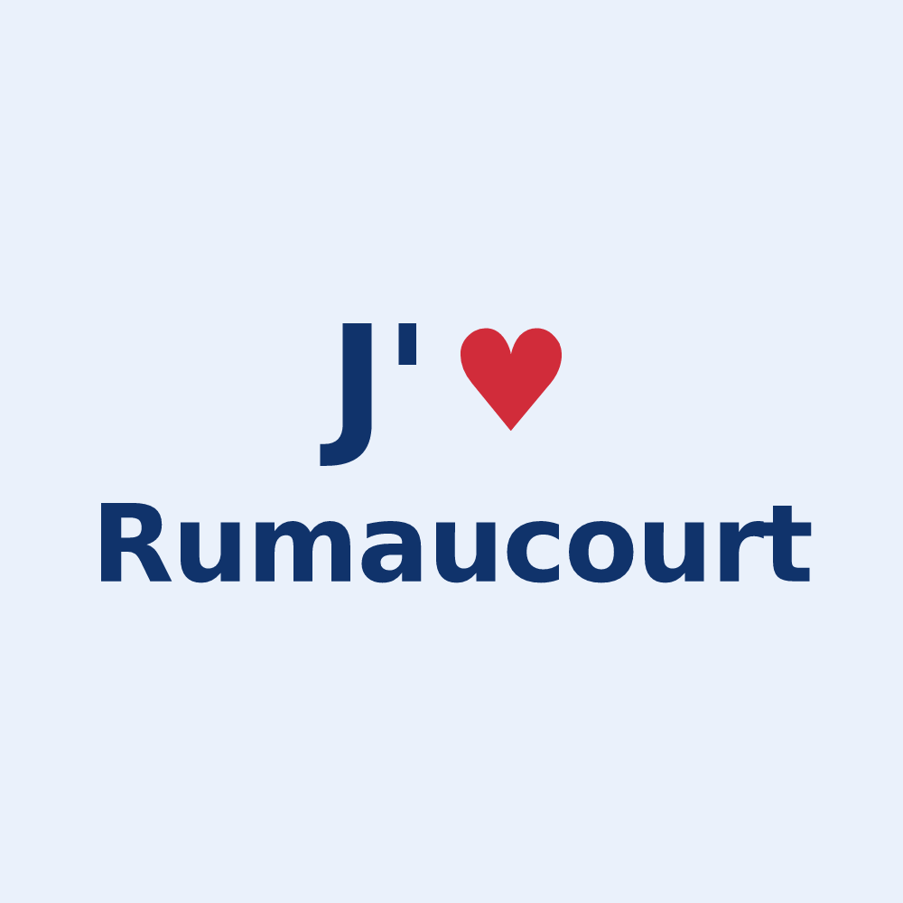 Sticker personnalisé Rumaucourt — design J'aime Rumaucourt