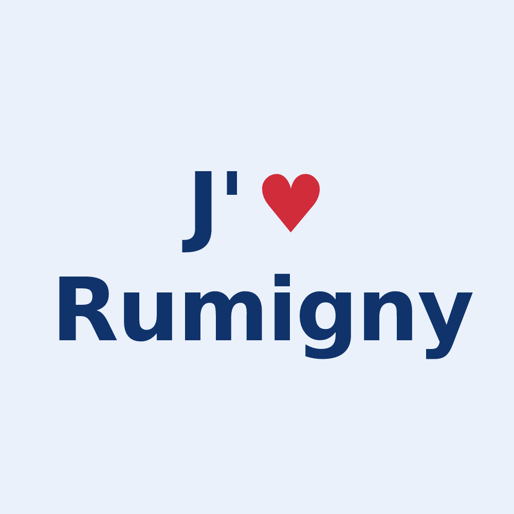 Sticker personnalisé Rumigny — design J'aime Rumigny