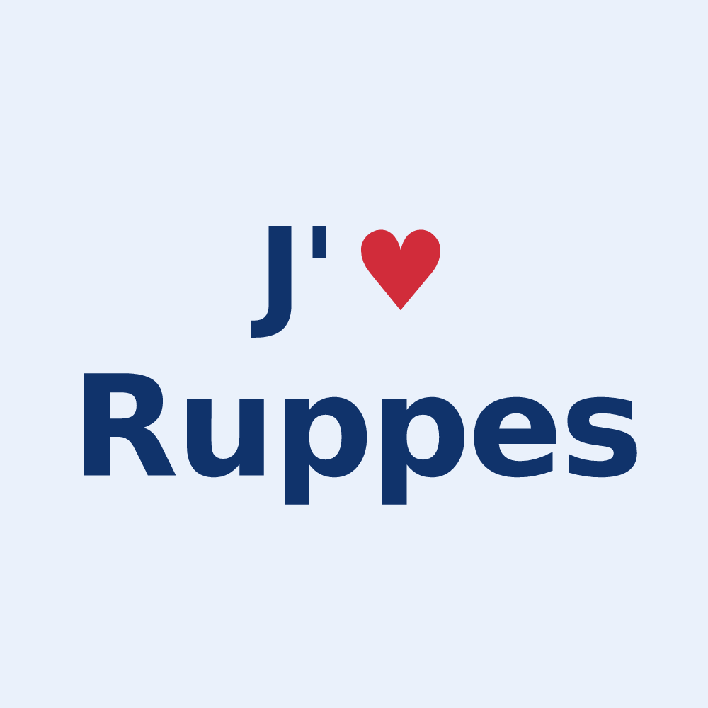 Sticker personnalisé Ruppes — design J'aime Ruppes