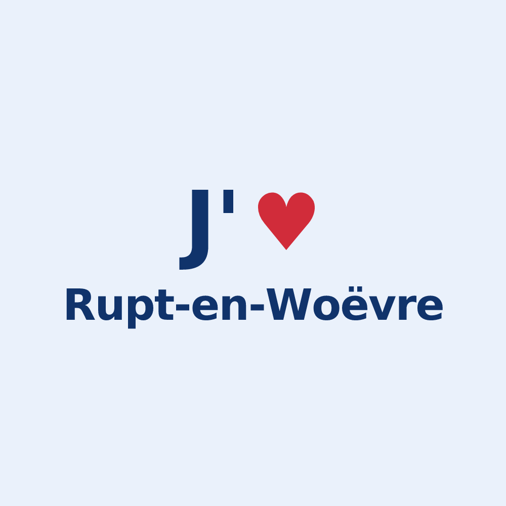 Sticker personnalisé Rupt-en-Woëvre — design J'aime Rupt-en-Woëvre