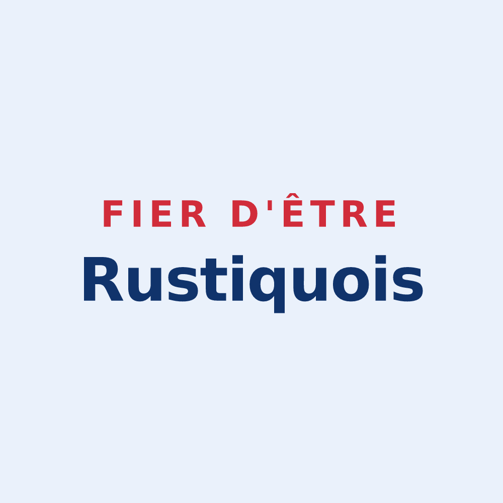Sticker « Fier d'être Rustiquois » — design pour Rustiques