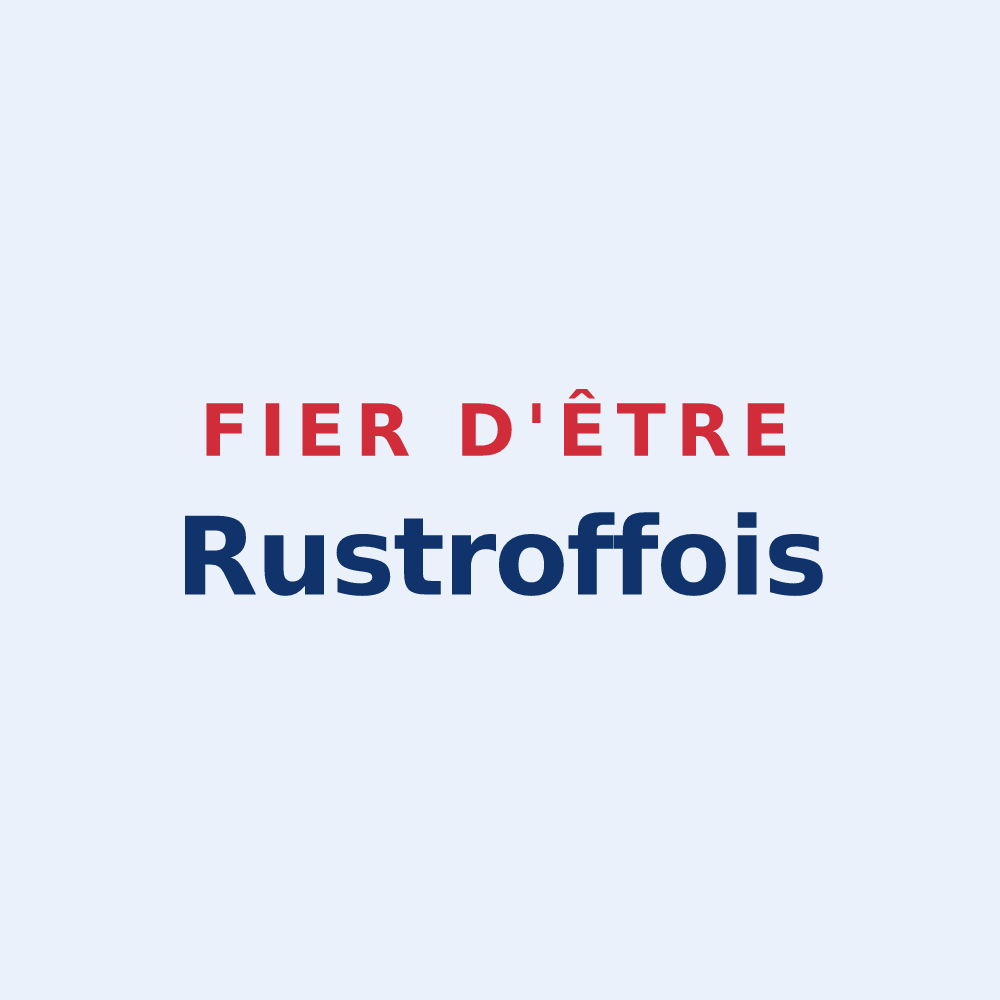 Sticker « Fier d'être Rustroffois » — design pour Rustroff