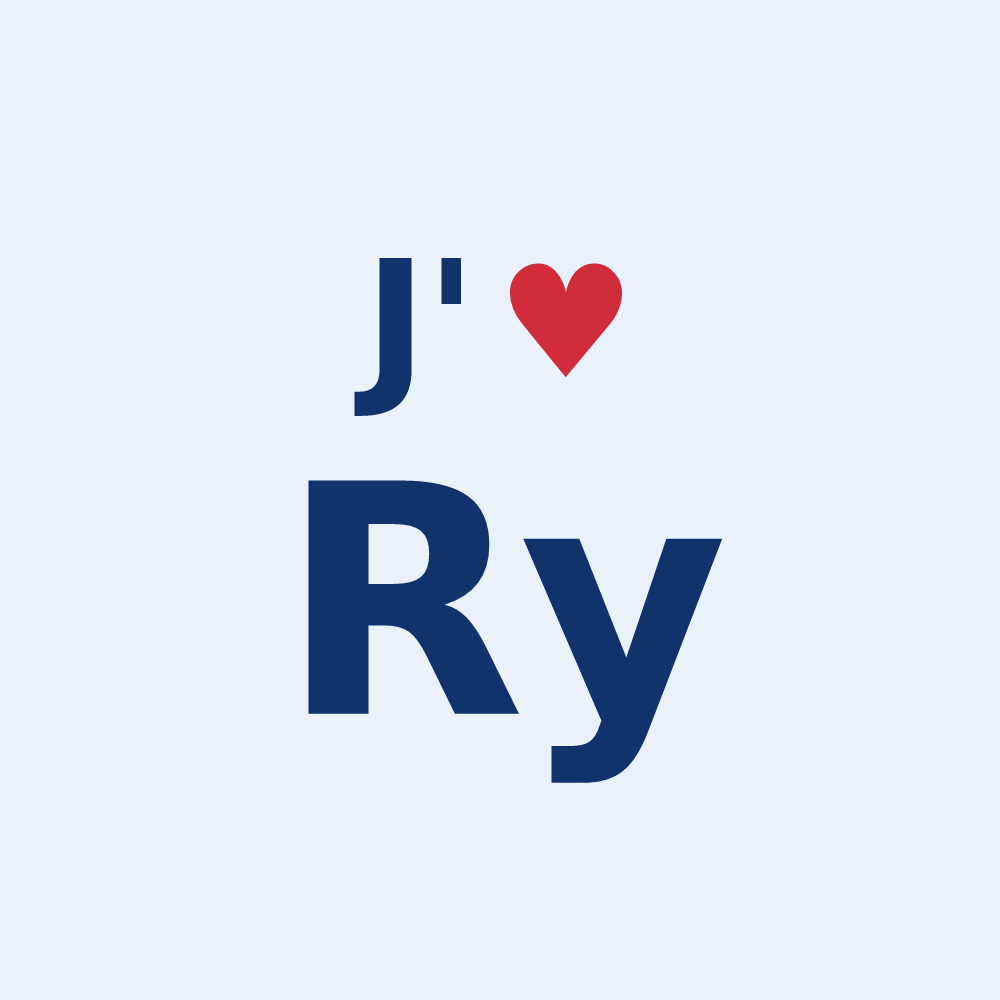 Sticker personnalisé Ry — design J'aime Ry