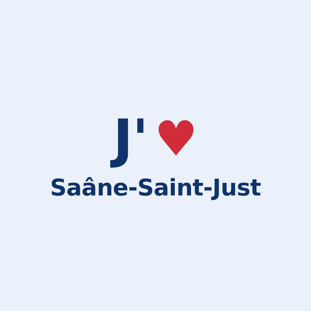 Sticker personnalisé Saâne-Saint-Just — design J'aime Saâne-Saint-Just