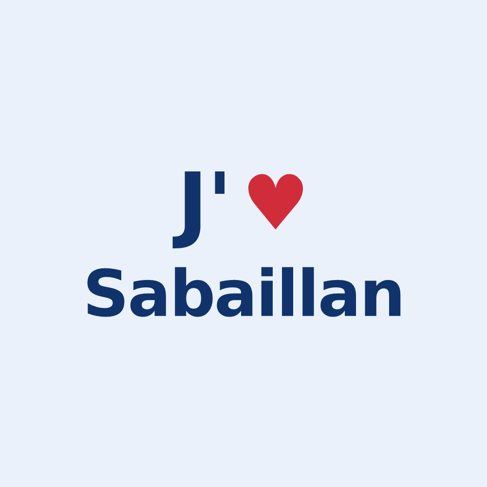 Sticker personnalisé Sabaillan — design J'aime Sabaillan