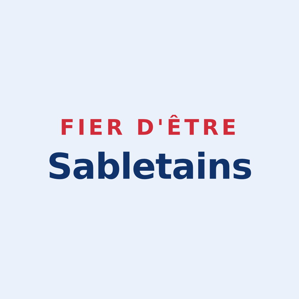 Sticker « Fier d'être Sabletains » — design pour Sablet
