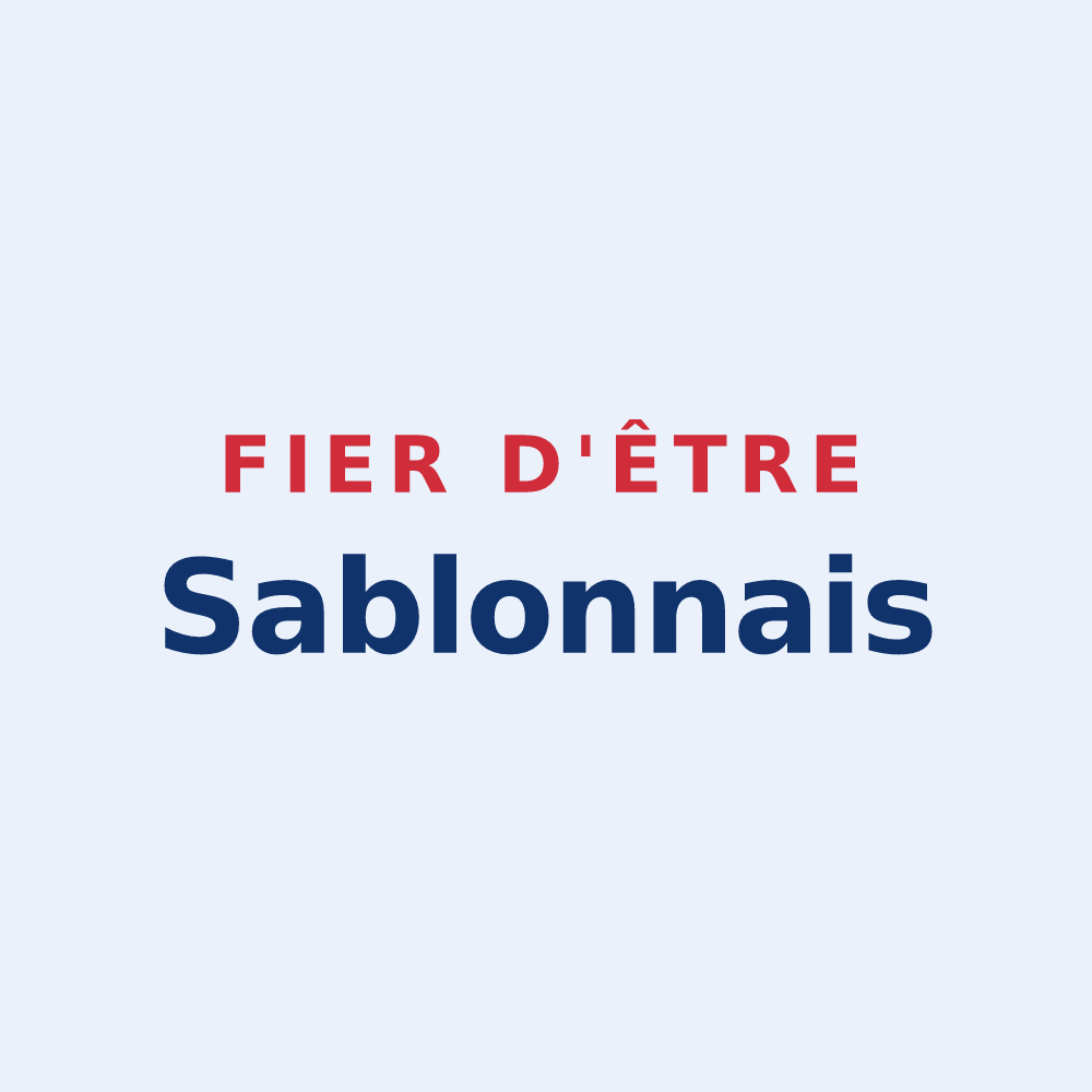 Sticker « Fier d'être Sablonnais » — design pour Sablons