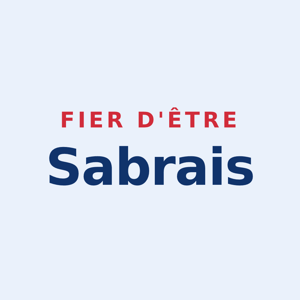 Sticker « Fier d'être Sabrais » — design pour Sabres
