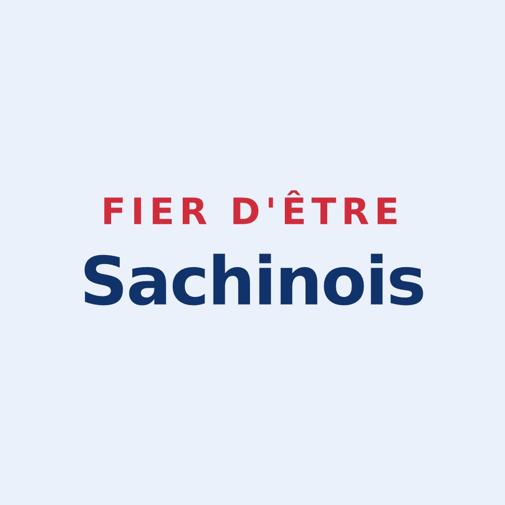 Sticker « Fier d'être Sachinois » — design pour Sachin